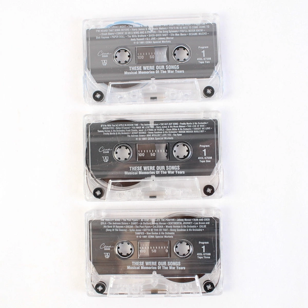 Set of 3 These Were Our Songs Musical Memories of War Years Tapes Cassette