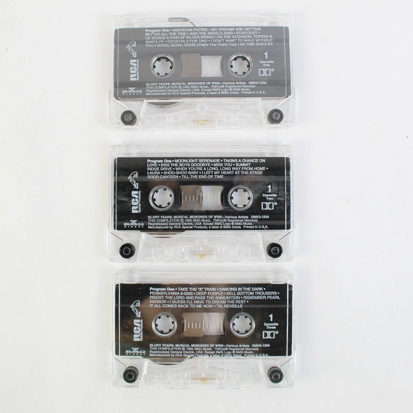Set of 3 Cassette Tape Glory Years Musical Memories of WWII