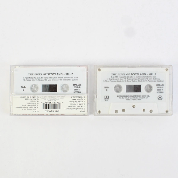 Set of 2 Cassette Tape The Pipes Of Scotland Madacy Music Group