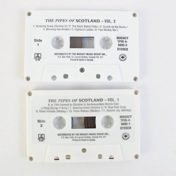Set of 2 Cassette Tape The Pipes Of Scotland Madacy Music Group