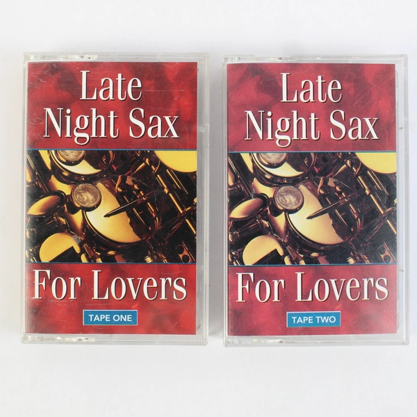Set of 2 Cassette Tape Late Night Sax for Lovers 