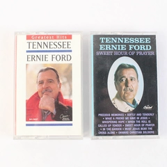 Set of 2 Cassette Tape Tennessee Ernie Ford Greatest Hits Sweet Hour of Prayer