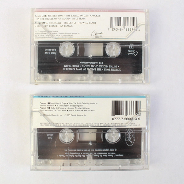 Set of 2 Cassette Tape Tennessee Ernie Ford Greatest Hits Sweet Hour of Prayer
