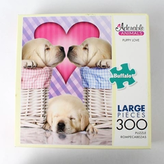 Buffalo Adorable Animals 300 Piece Puzzle Titled Puppy Love