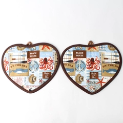 Set of 2 Nautical-Themed Sea Creature Ocean Potholders