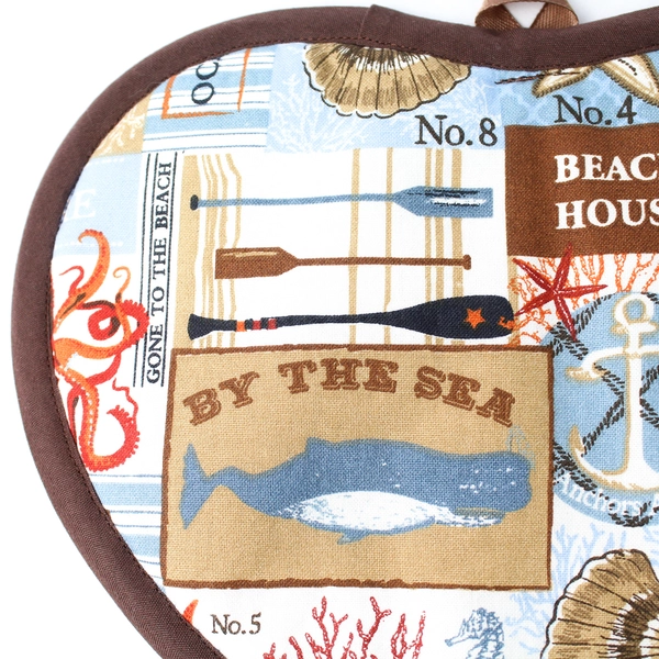 Set of 2 Nautical-Themed Sea Creature Ocean Potholders