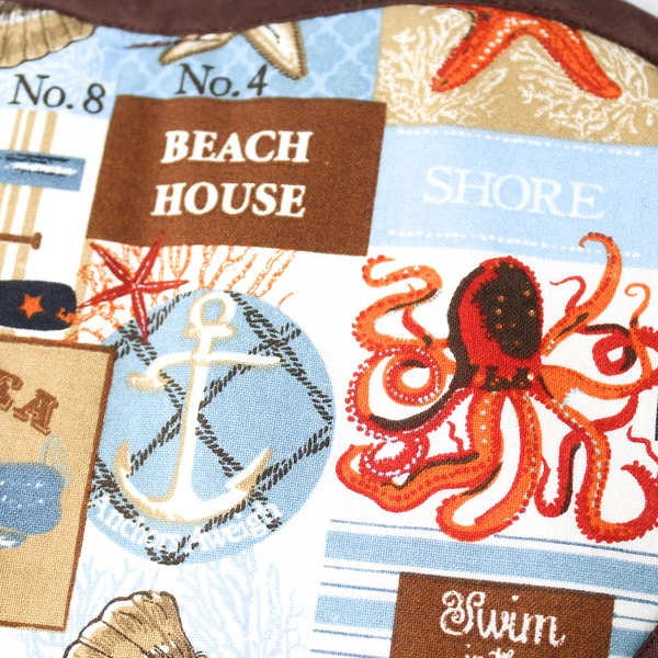 Set of 2 Nautical-Themed Sea Creature Ocean Potholders