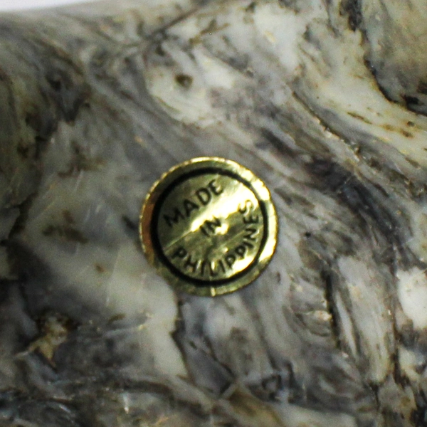 Set Of 3 Matching Handmade Elephant Statues Gray/Beige Resin