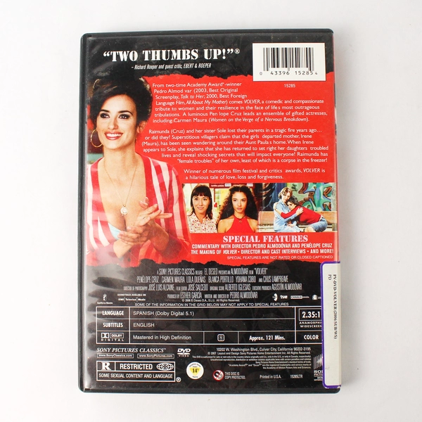 Volver 2007 Sony DVD A Pedro Almodóvar Film English Subtitles