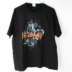 Def Leppard T-Shirt Black XL Cotton English Rock Band Music