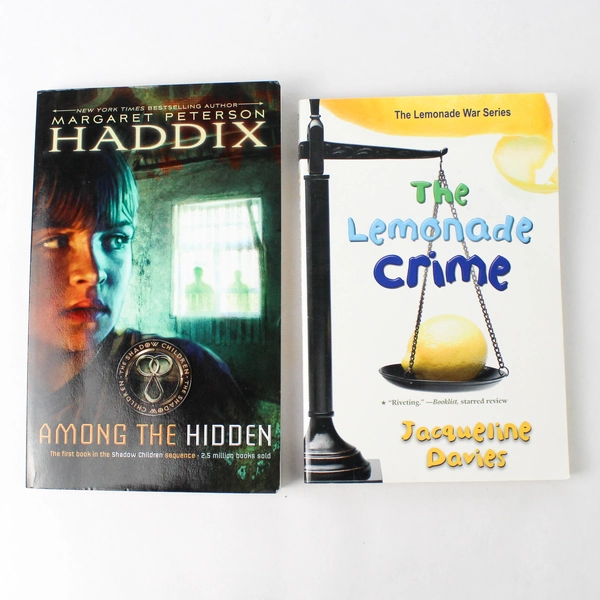 Lot Of 2 Young Adult Crime Novels The Lemonade Crime Among The Hidden PB