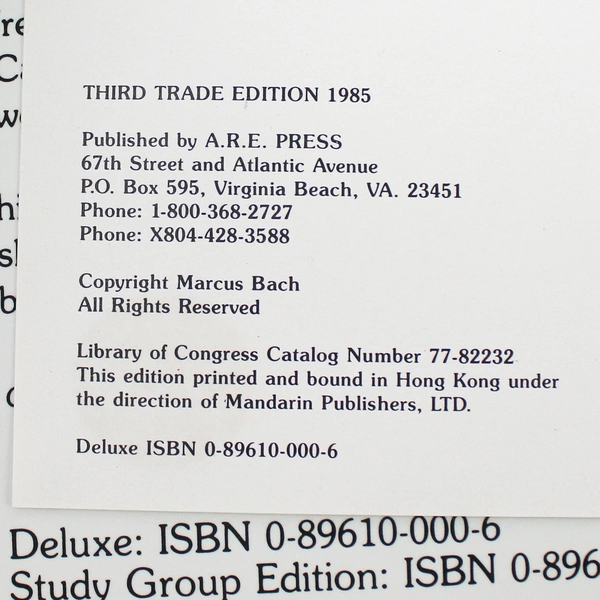 I, Monty by Marcus Bach 1985 A R E Press Hardcover Dust Jacket Deluxe Edition