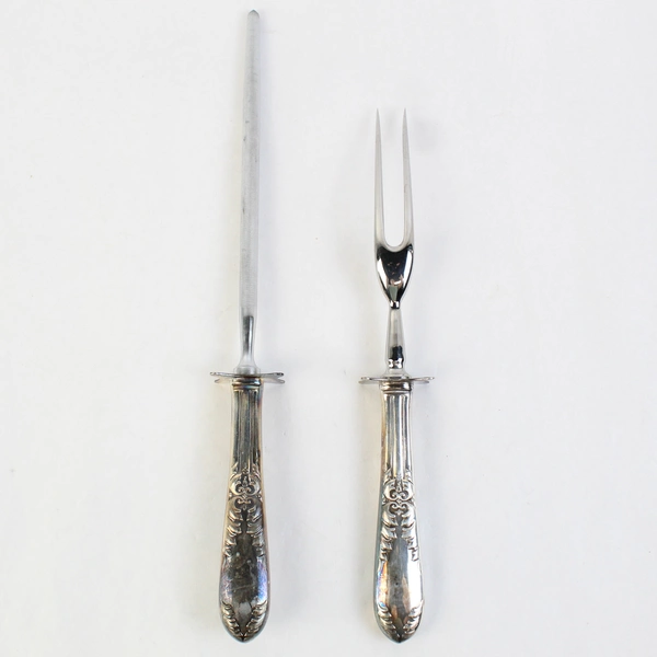 3 Piece National Stainless Carving Set Meat Fork Knife Sharpener