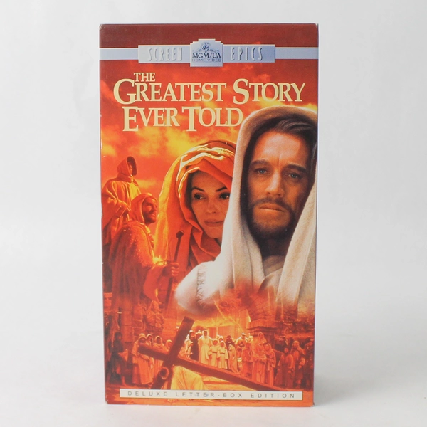 2 Tape Set of The Greatest Story Ever Told 1996 MGM VHS Rated G Movie