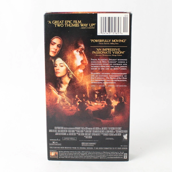 The Passion of the Christ 2004 VHS 20th Century Film Mel Gibson