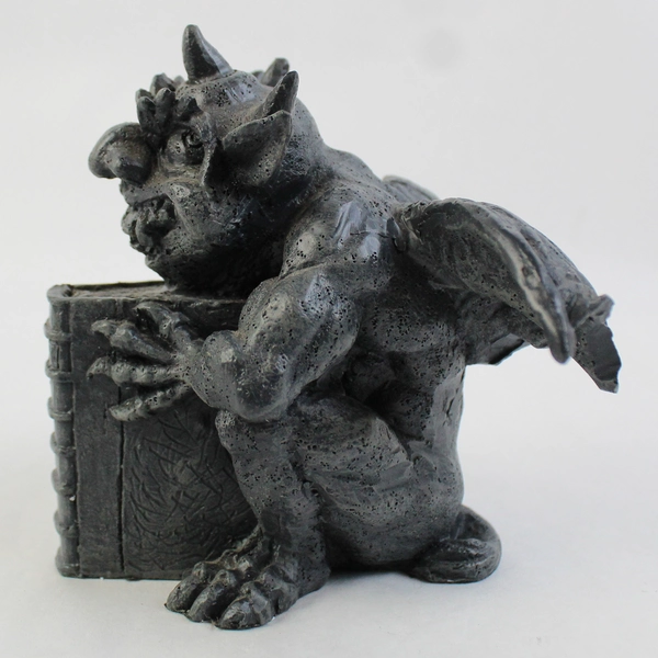Summit Collection Resin Gargoyle With Book Figurine
