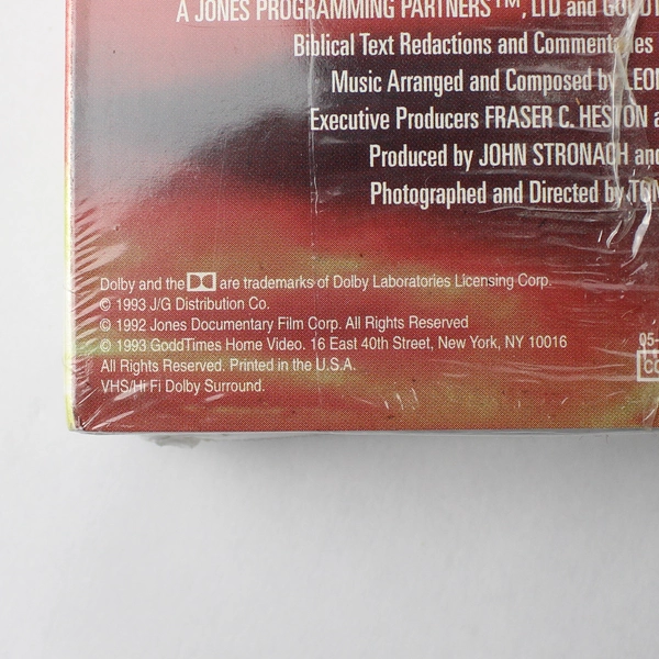 Set of 4 Sealed VHS Charton Heston Presents The Bible GoodTimes Home Video