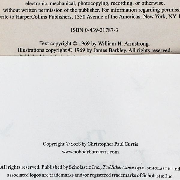 Lot of 2 Scholastic Novels Sounder The Journey Of Little Charlie Paperback