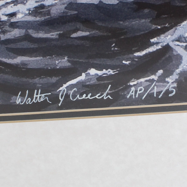 Walter Creech Lookout Magic 1/5 Artist Proof Giclee Print Mat Framed COA 03'