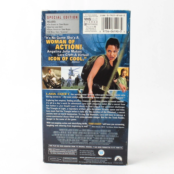 Lara Croft Tomb Raider 2001 Paramount VHS Rated PG-13