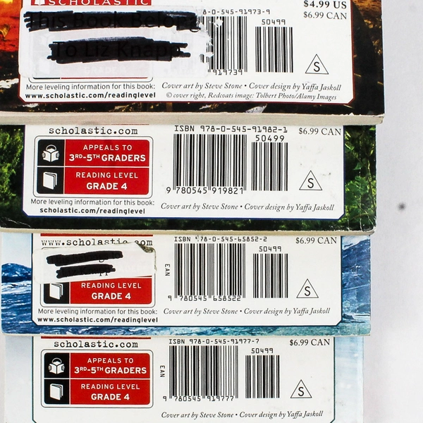 Lot of 4 I Survived Scholastic Books by Lauren Tarshis Paperback