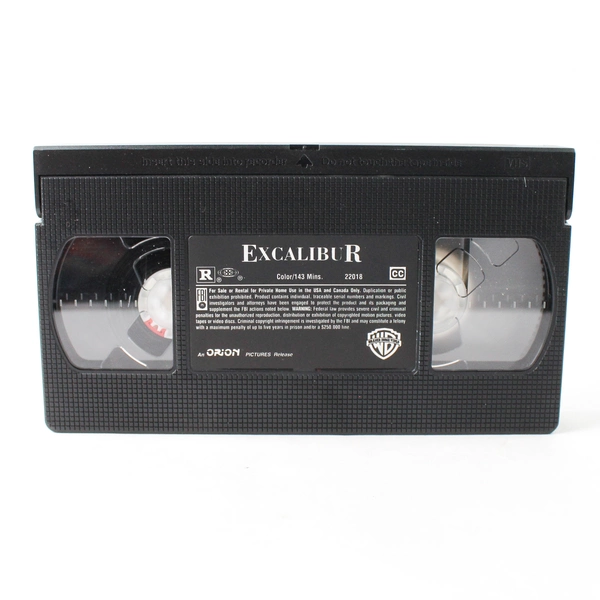 Excalibur 1997 Warner Brothers VHS Rated R