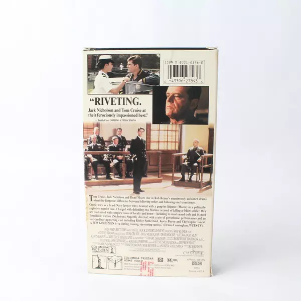 A Few Good Men 1993 Columbia TriStar VHS Rated R