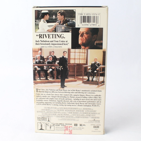 A Few Good Men 1992 Columbia TriStar VHS Rated R Demi Moore