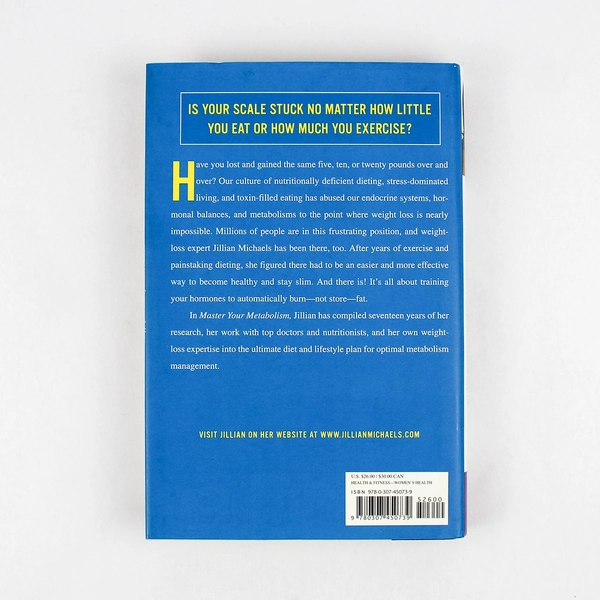 Jillian Michaels Master Your Metabolism 2009 First Edition Hardcover Dust Jacket