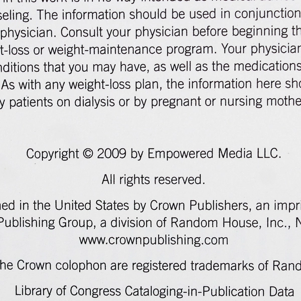 Jillian Michaels Master Your Metabolism 2009 First Edition Hardcover Dust Jacket