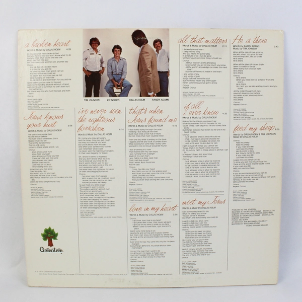 1979 Dallas Holm All That Matters Gospel Music Record Album LP Vinyl Record 