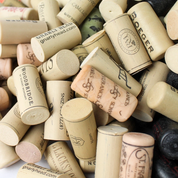 Large Lot of 250 Wine Corks Varied Brands for DIY Crafts