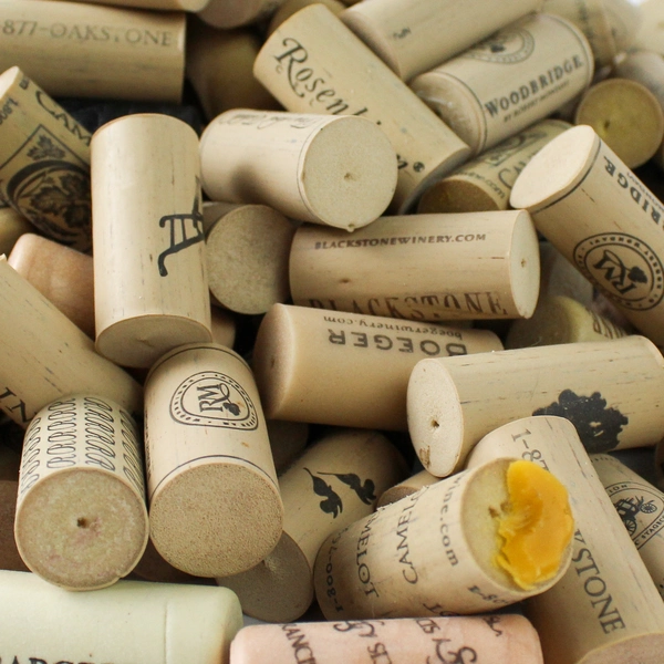 Large Lot of 250 Wine Corks Varied Brands for DIY Crafts