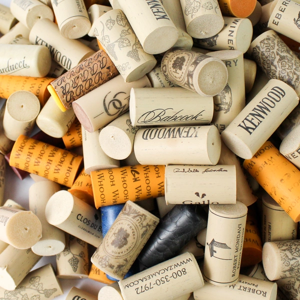 Large Lot of 250 Wine Corks Varied Brands for Repurpose DIY Crafts