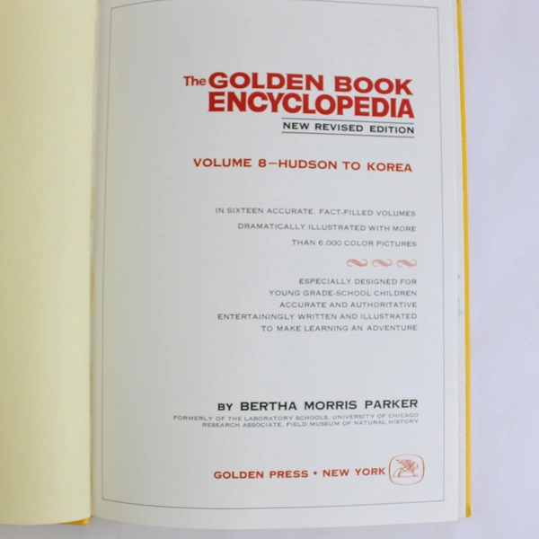 The Golden Book Encyclopedia by Bertha Morris Parker Volume 8 1970 HC Revised