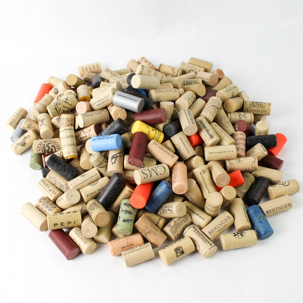 Large Lot of 250 Wine Corks Mixed Brands for Repurposing and Crafting