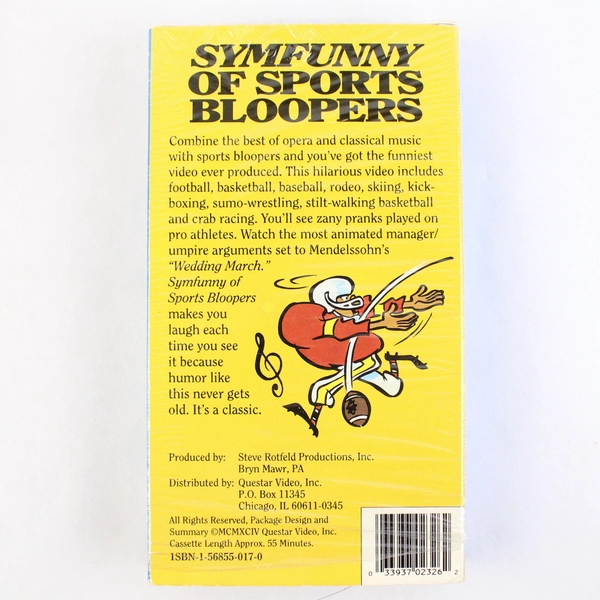 Symfunny of Sports Bloopers VHS 1994 Tape