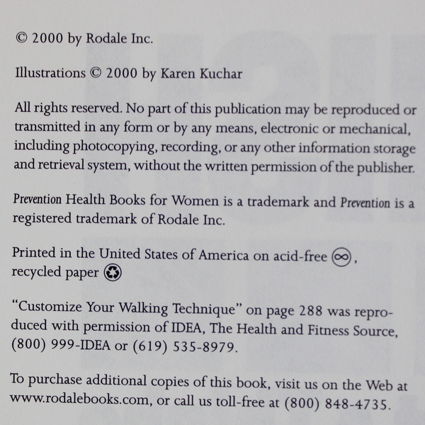 Banish Your Belly, Butt & Thighs Forever Prevention Health Books 2000 HC