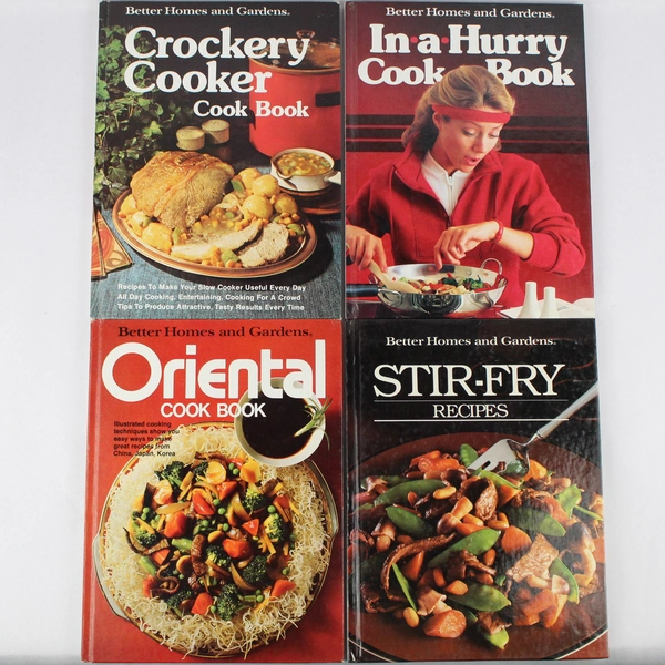 Lot Of 4 Better Homes And Gardens Cookbooks 1976-1986 Hardcover