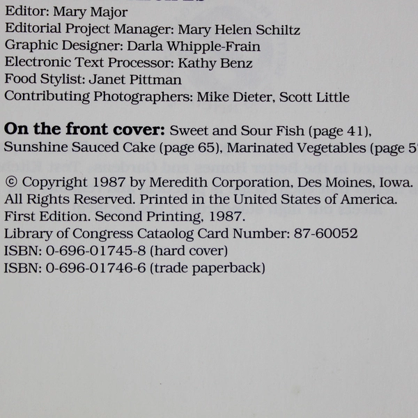 Better Homes and Gardens 75 Fix-Fast Recipes 1987 Paperback