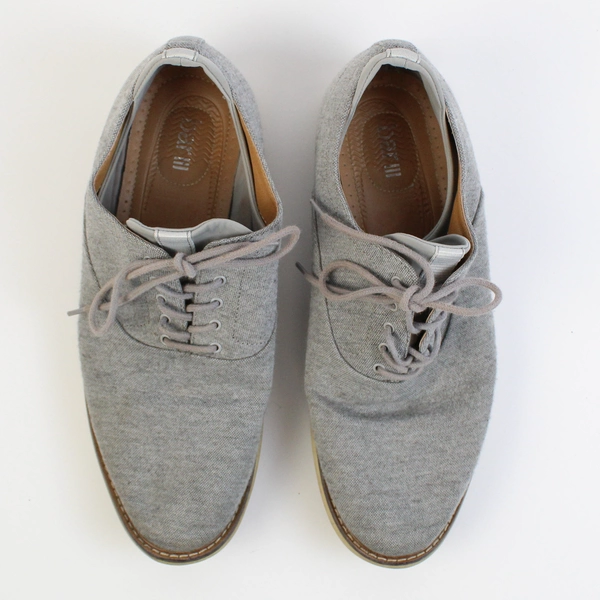 Bar III Dylan Light Gray Lace-Up Oxfords Men's Size 9.5M