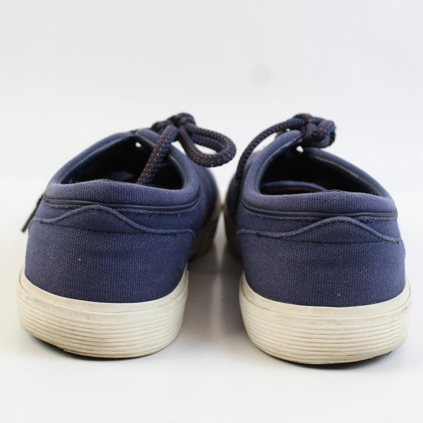 Polo Ralph Lauren Faxon Low Navy Blue Cotton Canvas Sneakers Men's 9.5D