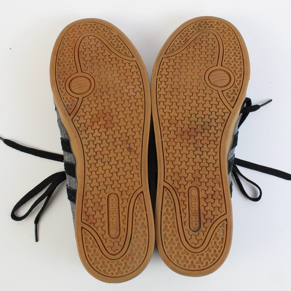 Adidas Neo Label Gray Black and Tan Sneakers Men's US Size 9.5