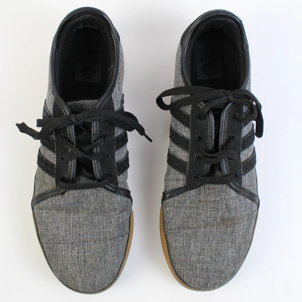 Adidas Neo Label Gray Black and Tan Sneakers Men's US Size 9.5