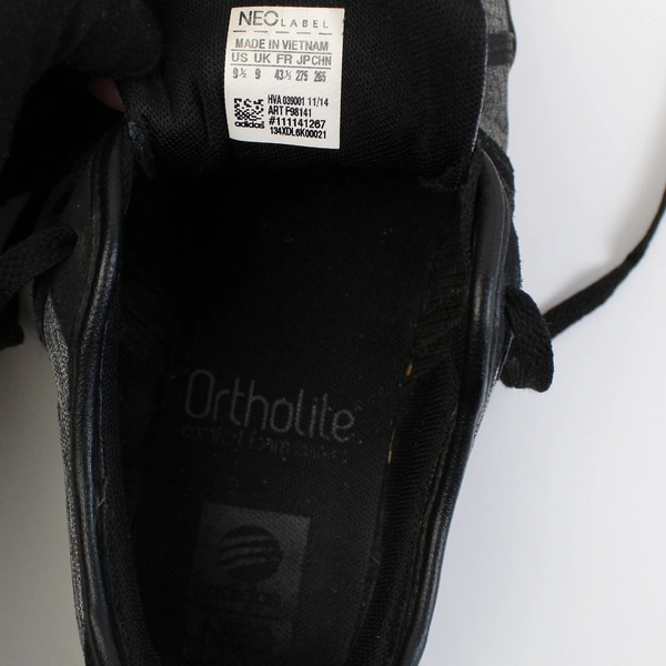 Adidas Neo Label Gray Black and Tan Sneakers Men's US Size 9.5