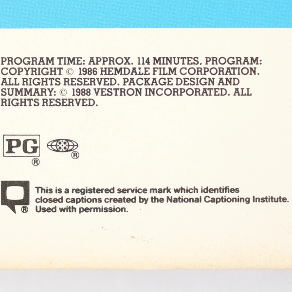 Hoosiers VHS Tape Movie 1988 Edition