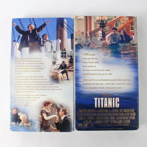 Titanic VHS 2-Tape Set Digitally Mastered Movie 1998 Edition