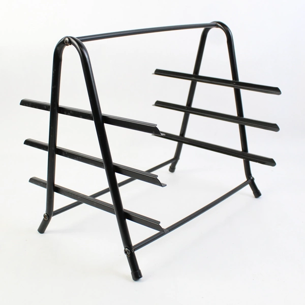 3-Tier Paper Tray Desktop Organizer Black Metal Mesh Files Storage