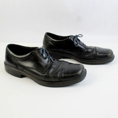 ECCO Black Leather Square Toe Oxfords Men's US Size 9.5