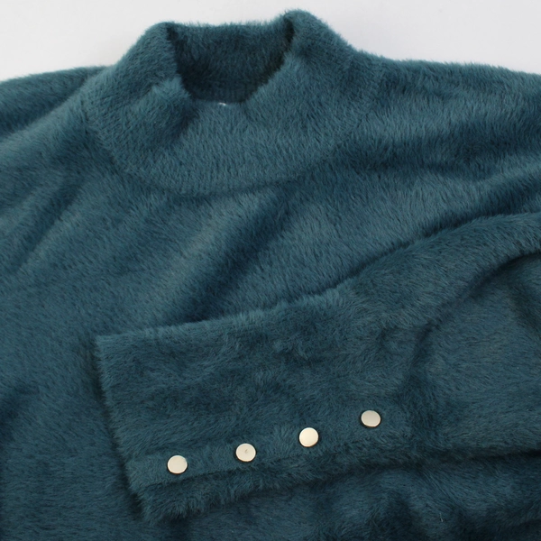 Bailey 44 Blue Fuzzy Long-Sleeved Sweater Women's Size XL